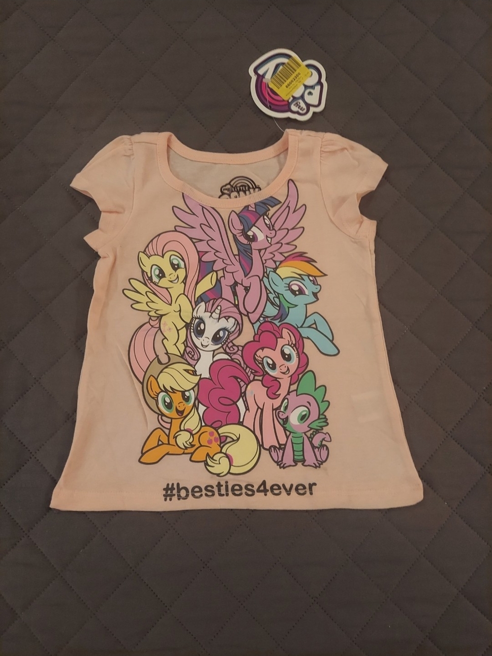 2 My Little Pony Short Sleeve Tees with Colorful Character Graphic